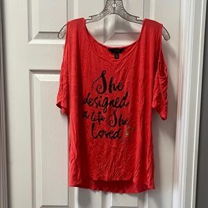 Thalia Sodi Red Graphic Tee